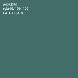 #426D69 - Faded Jade Color Image