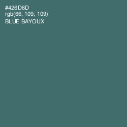 #426D6D - Blue Bayoux Color Image