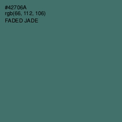 #42706A - Faded Jade Color Image