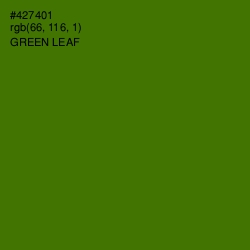 #427401 - Green Leaf Color Image