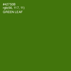 #42750B - Green Leaf Color Image