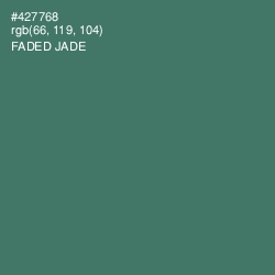 #427768 - Faded Jade Color Image