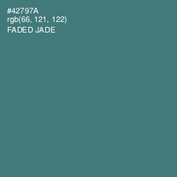 #42797A - Faded Jade Color Image