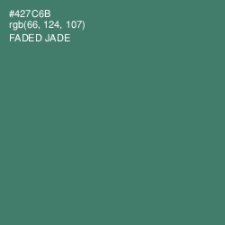 #427C6B - Faded Jade Color Image