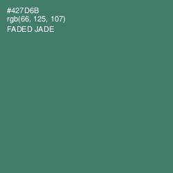 #427D6B - Faded Jade Color Image