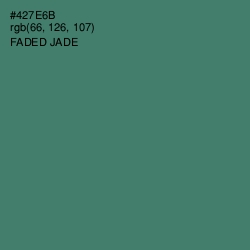 #427E6B - Faded Jade Color Image