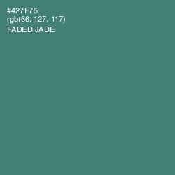 #427F75 - Faded Jade Color Image