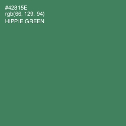 #42815E - Hippie Green Color Image