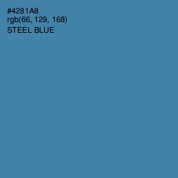 #4281A8 - Steel Blue Color Image