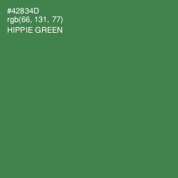 #42834D - Hippie Green Color Image