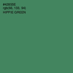 #42855E - Hippie Green Color Image