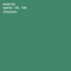 #42876C - Viridian Color Image