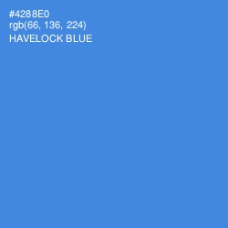 #4288E0 - Havelock Blue Color Image