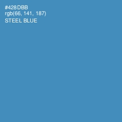 #428DBB - Steel Blue Color Image