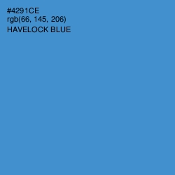 #4291CE - Havelock Blue Color Image