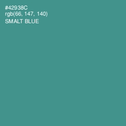 #42938C - Smalt Blue Color Image