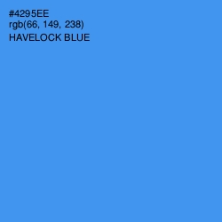 #4295EE - Havelock Blue Color Image
