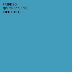 #429DBD - Hippie Blue Color Image