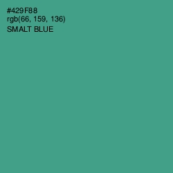 #429F88 - Smalt Blue Color Image