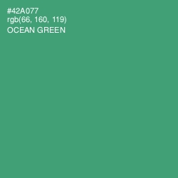 #42A077 - Ocean Green Color Image