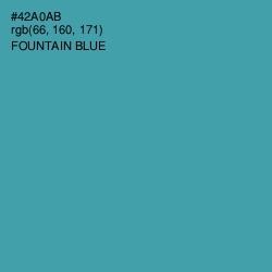 #42A0AB - Fountain Blue Color Image