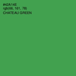 #42A14E - Chateau Green Color Image