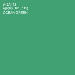 #42A173 - Ocean Green Color Image