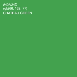 #42A24D - Chateau Green Color Image