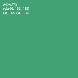 #42A273 - Ocean Green Color Image