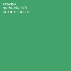 #42A36B - Chateau Green Color Image