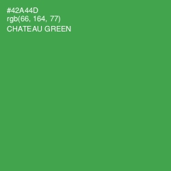 #42A44D - Chateau Green Color Image