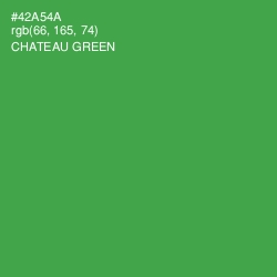 #42A54A - Chateau Green Color Image