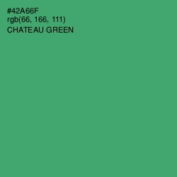 #42A66F - Chateau Green Color Image