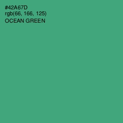 #42A67D - Ocean Green Color Image