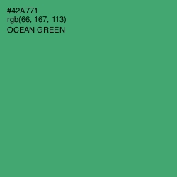 #42A771 - Ocean Green Color Image