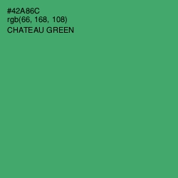 #42A86C - Chateau Green Color Image