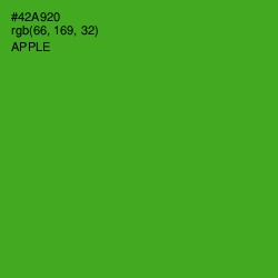 #42A920 - Apple Color Image