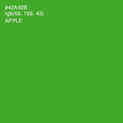 #42A92B - Apple Color Image