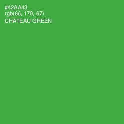 #42AA43 - Chateau Green Color Image