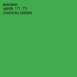 #42AB4D - Chateau Green Color Image