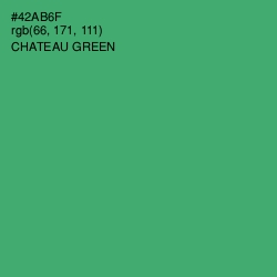 #42AB6F - Chateau Green Color Image