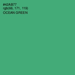 #42AB77 - Ocean Green Color Image