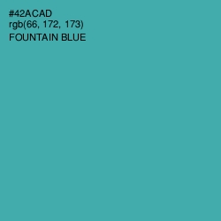 #42ACAD - Fountain Blue Color Image
