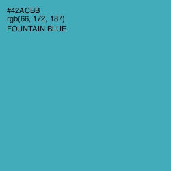 #42ACBB - Fountain Blue Color Image