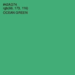 #42AD74 - Ocean Green Color Image