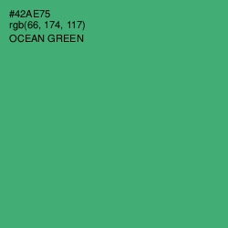 #42AE75 - Ocean Green Color Image