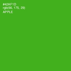 #42AF1D - Apple Color Image