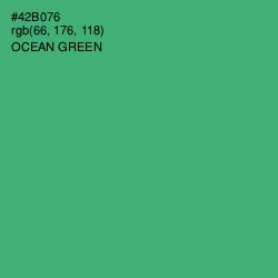 #42B076 - Ocean Green Color Image