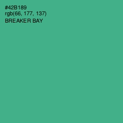 #42B189 - Breaker Bay Color Image