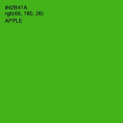 #42B41A - Apple Color Image
